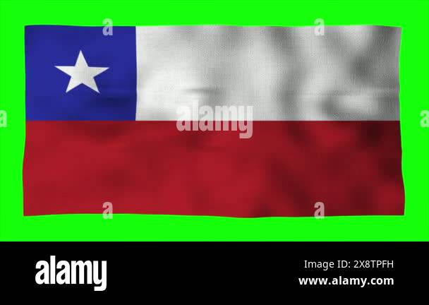 Chile's National Flag in a Dynamic Display: A Sign of Strength and