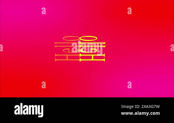 Enhance Social Media with Vertical High-Resolution Hello Text Animation ...