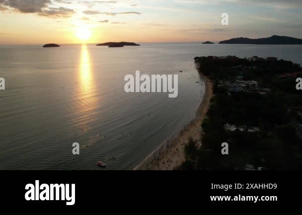 Kota Kinabalu, Malaysia May 30 2024: The Tanjung Aru Beach During ...