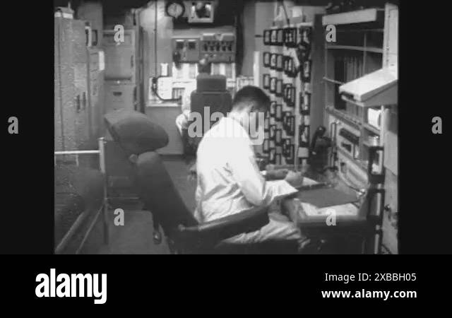 Crewmen take an exam and exit a helicopter and a change of command is ...