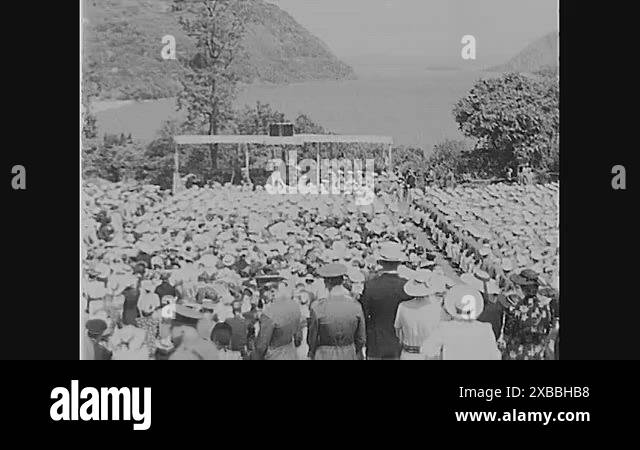 Secretary of War Harry Hines Woodring attends graduation ceremonies for