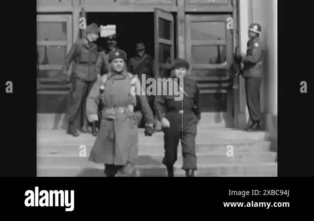 1951 - General Matthew Ridgway walks from headquarters at X Corps ...