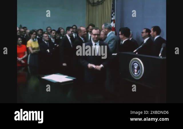 1968 - Each of LBJ's cabinet members is identified, and shown ...