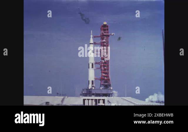 1969 - The Apollo 11 spacecraft is launched Stock Video Footage - Alamy
