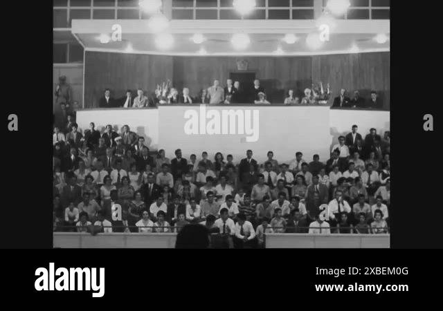 1950s - Iranian athletes play table tennis in teams and as singles ...