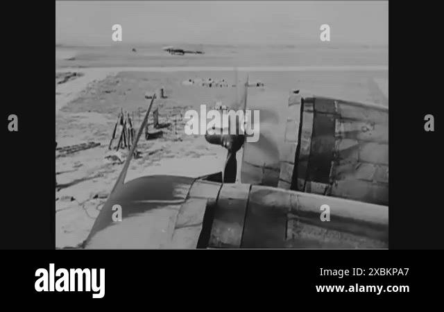 A pilot speaks from the cockpit of a warplane and Northwest African