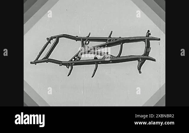 A Chevy is assembled through animation from the frame to the body of ...