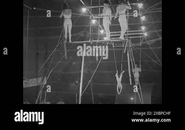High Risk Acrobats Trapeze acrobats swing Stock Videos & Footage - HD and 4K Video Clips ...