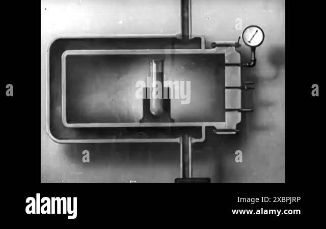 Polymerisation Animation An animation shows the process of polymerization, in 1937 Stock Video ...