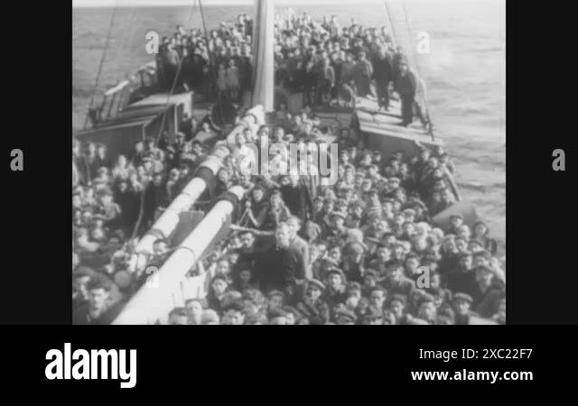 1947- Jewish refugees are turned away from Palestine by occupying