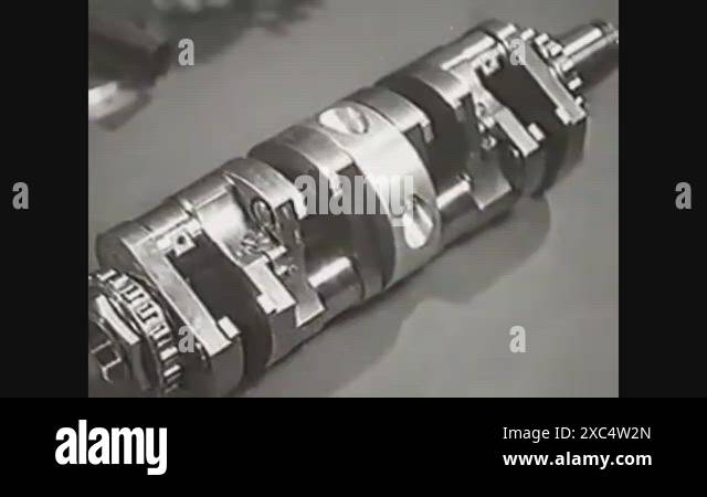 1936 - An Austin 7 miniature racecar engine is assembled and tested at ...