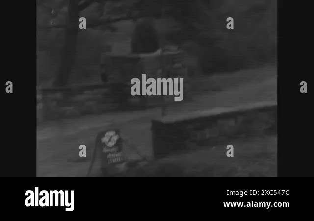 1945 American generals Patton and Manton S. Eddy inspect a