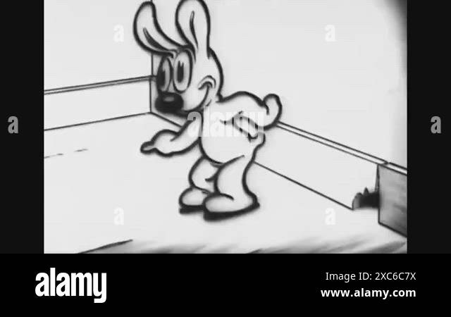 USA - 1929 - In this animated film, Koko the Clown gives a potion to a ...