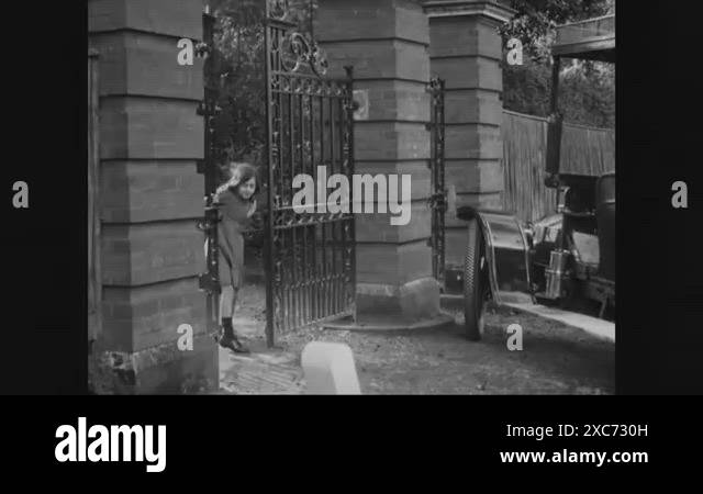 1915 In this silent film a girl gets a ride in a private car and 1915 In this silent film a girl gets a ride in a private car and
