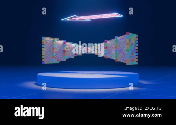 This striking loopable 3D Animation illustrates the process of image ...