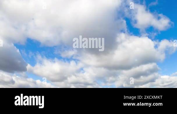 Puffy white clouds in azure sky Stock Videos & Footage - HD and 4K ...