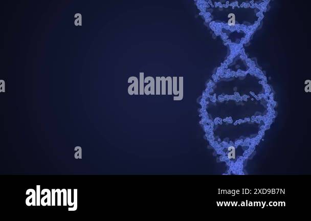 Dna Rotating Model Medical concept - DNA model looping rotation animation. Molecule helix ...
