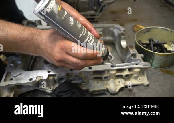 Worker applies sealant car Stock Videos & Footage - HD and 4K Video ...