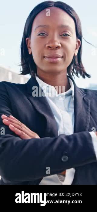Portrait of a young, confident, and successful African American ...