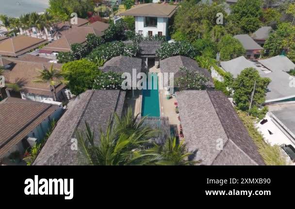 Picture of Private villa sophistication exclusivity luxury real estate top view ...