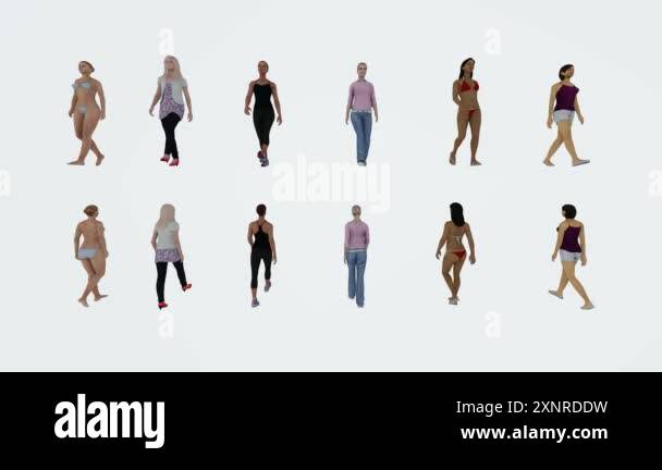 Female model vector Stock Videos & Footage - HD and 4K Video Clips - Alamy