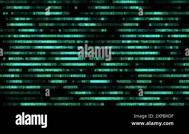 Digital numbers codes moving in cyberspace Technology background Stock ...