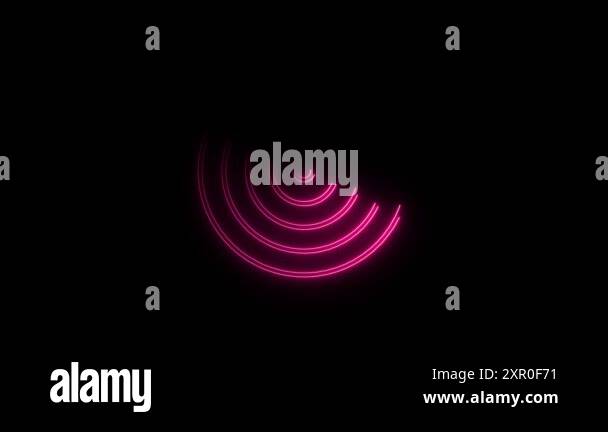 Technology Hud radar screen animation ,on the black background Stock ...