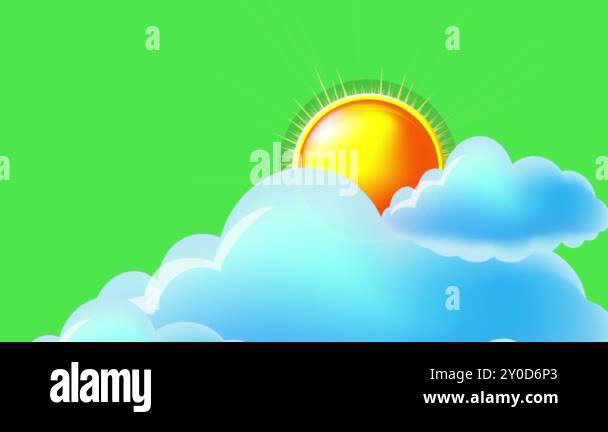 Sky cloud green screen animation Stock Videos & Footage - HD and 4K ...