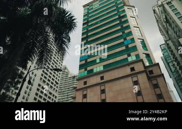 Commercial downtown and modern office in high rise building city Stock ...