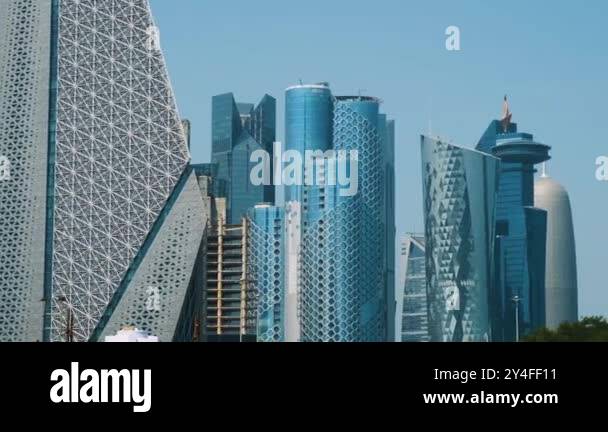 Middle east modern city modern architecture Stock Videos & Footage - HD