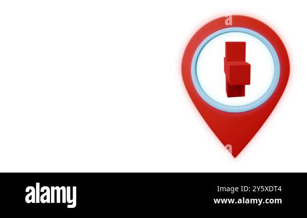 Red location icon store Stock Videos & Footage - HD and 4K Video Clips ...