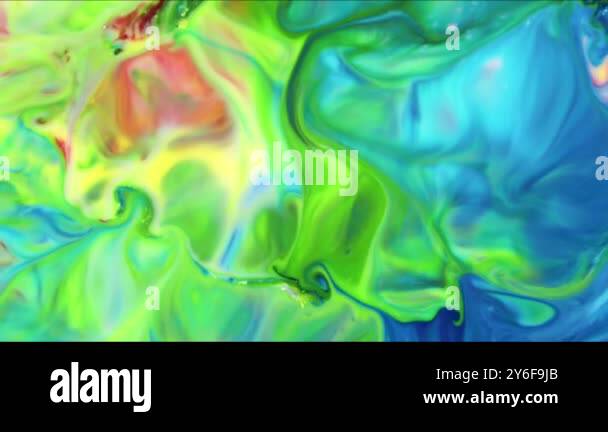 Fluid art texture. Abstract backdrop with iridescent paint effect ...