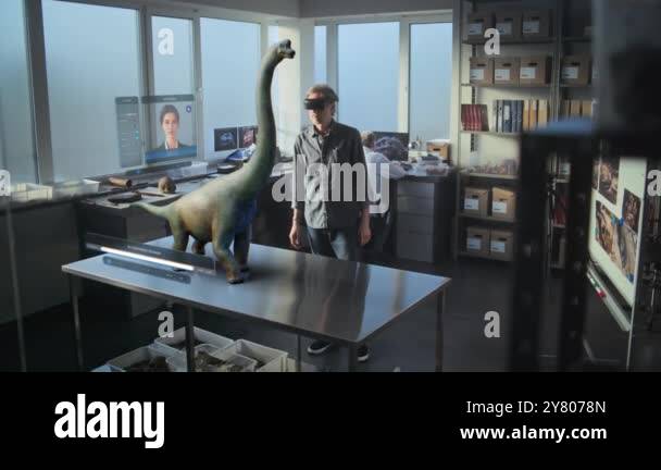 Advanced archaeological lab: 3D graphics of virtual display with AI ...