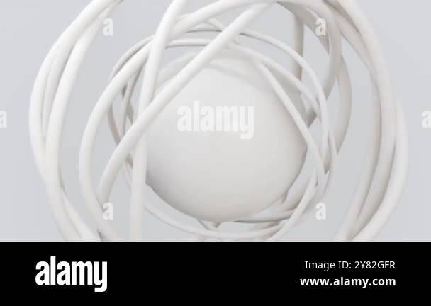 abstract geometric shapes footage enless seamless animation. 3d render ...