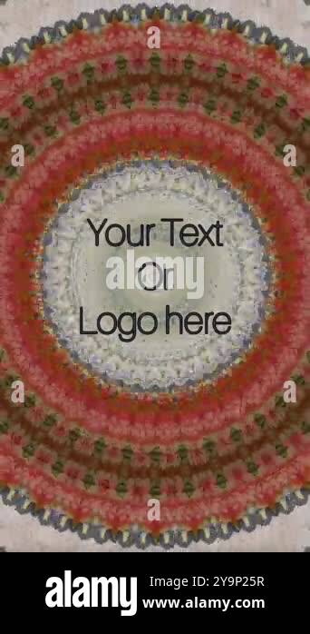 Relaxing meditation video of template made with moving motifs to make ...