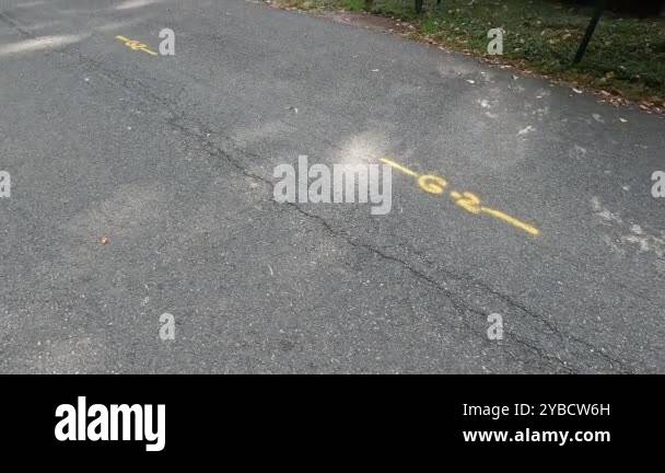 Road marking on the ground Stock Videos & Footage - HD and 4K Video ...