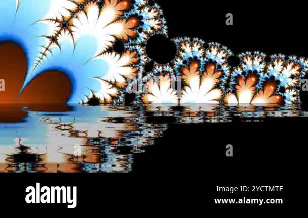 Abstract Computer generated Fractal design. A fractal is a never-ending ...