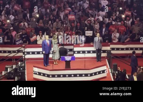 October 27, 2024, New York, USA: Donald Trump speaks at the Iconic ...