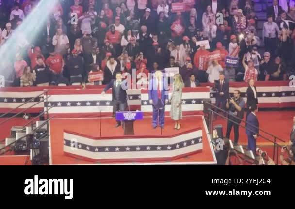October 27, 2024, New York, USA: Donald Trump speaks at the Iconic ...
