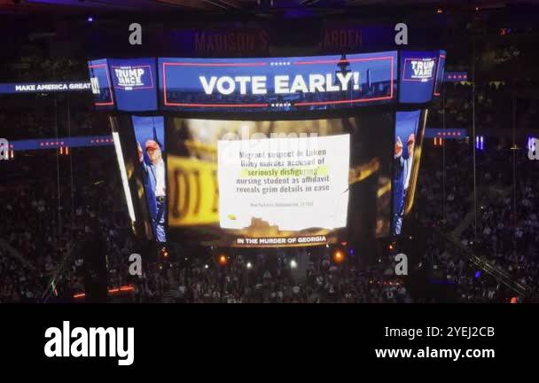 October 27, 2024, New York, USA: Donald Trump speaks at the Iconic ...