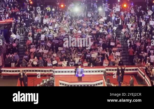 October 27, 2024, New York, USA: Donald Trump speaks at the Iconic ...