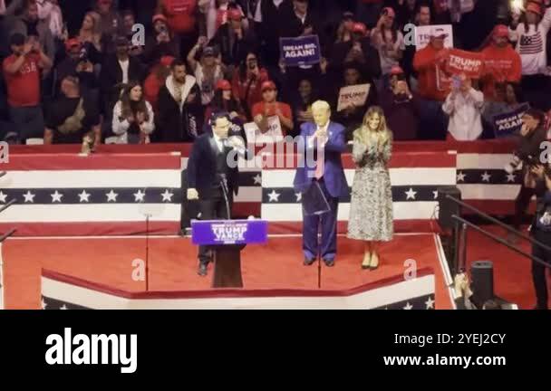 October 27, 2024, New York, USA: Donald Trump speaks at the Iconic ...