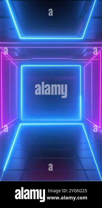 frame line neon light effect green screen background Stock Video ...