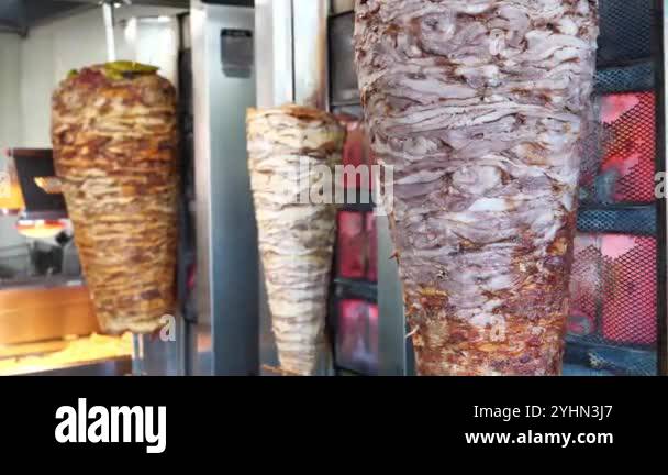 Doner kebab cooked in Stock Videos & Footage - HD and 4K Video Clips ...