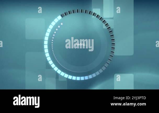 A stylish loading screen design with a circular progress indicator and ...