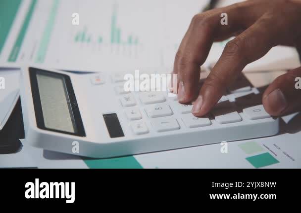 Man working using calculator Stock Videos & Footage - HD and 4K Video ...