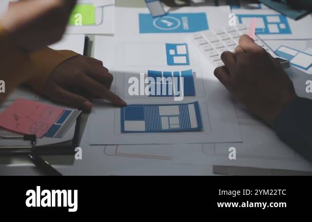 Analyzing blueprint Stock Videos & Footage - HD and 4K Video Clips - Alamy