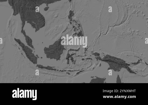 Celebes Sea Region On The Background Of A Bilevel Elevation Map Of The Celebes Sea Region On The Background Of A Bilevel Elevation Map Of The World In The Patterson Cylindrical Projection 2ynxwht