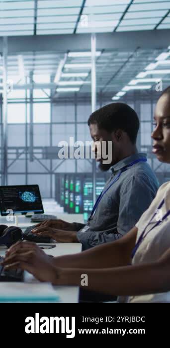 Data Center Engineers Maintaining Stock Videos Footage Hd And 4k