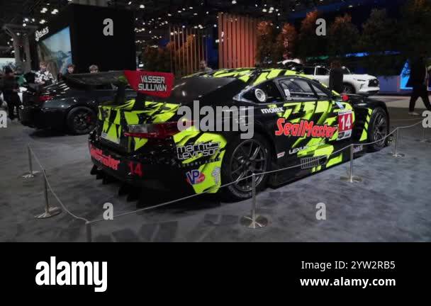 Designed By Rac NEW YORK, USA - MARCH 30, 2024: A striking and uniquely designed race ...